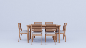 Wooden Arch Penal Design Dining Table