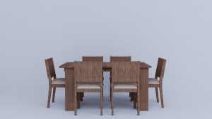 Wooden Arch Penal Design Dining Table