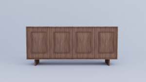 Wooden Arch Penal Design Side Board